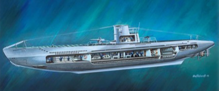 ドイツ潜水艦 U-47 w/インテリア | 株式会社 ハセガワ