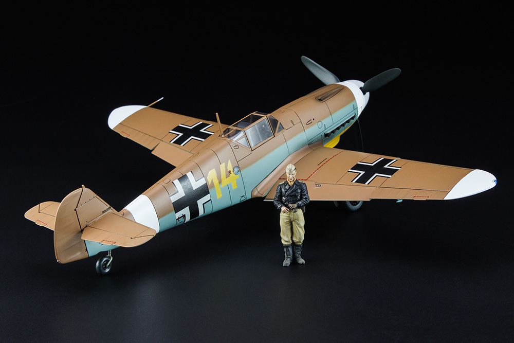 メッサーシュミット Bf109F-4 Trop “アフリカの星（マルセイユ）” w ...