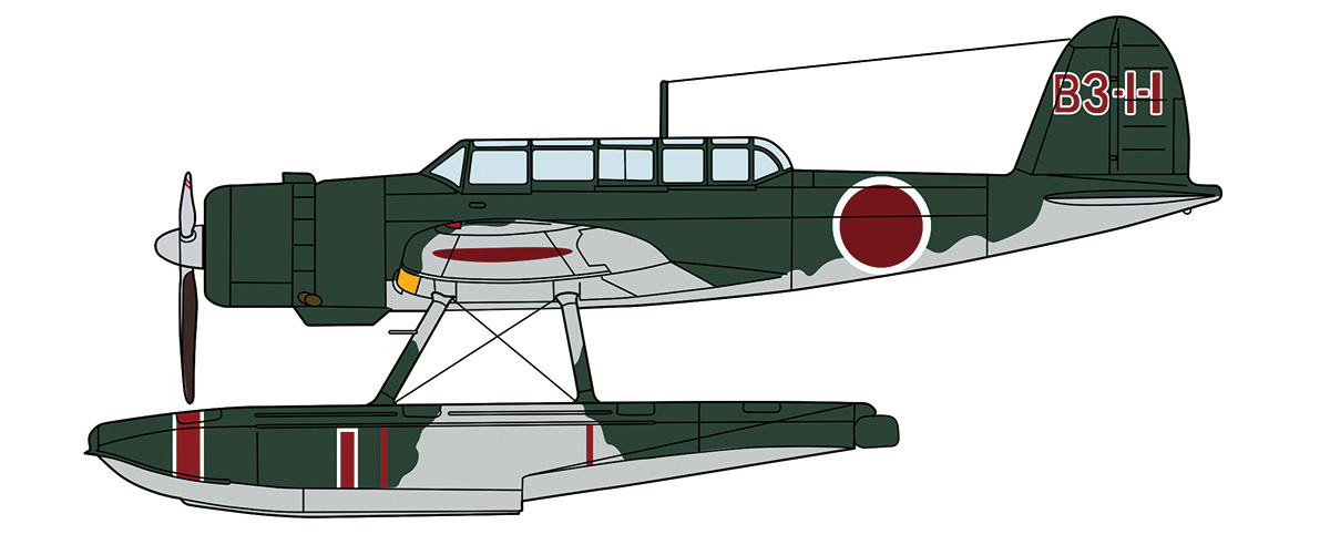 愛知 E13A1 零式水上偵察機 11型 “金剛搭載機” w/カタパルト | 株式