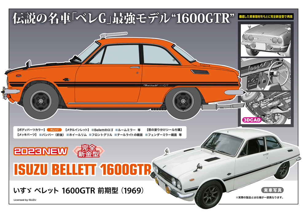 いすゞ ベレット 1600GTR 前期型（1969） | 株式会社 ハセガワ